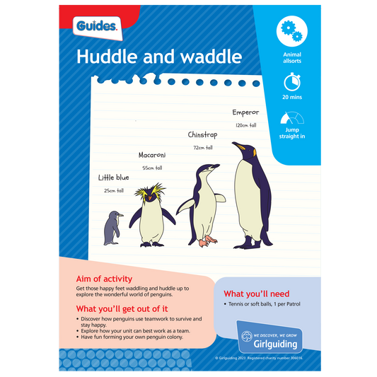 Guides Unit Meeting Activity Pack 11 - Huddle and waddle