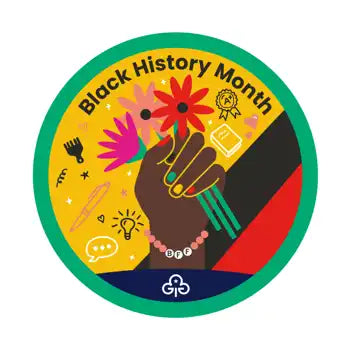 Black History month woven badge