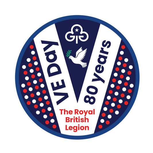 VE Day 80th anniversary woven badge