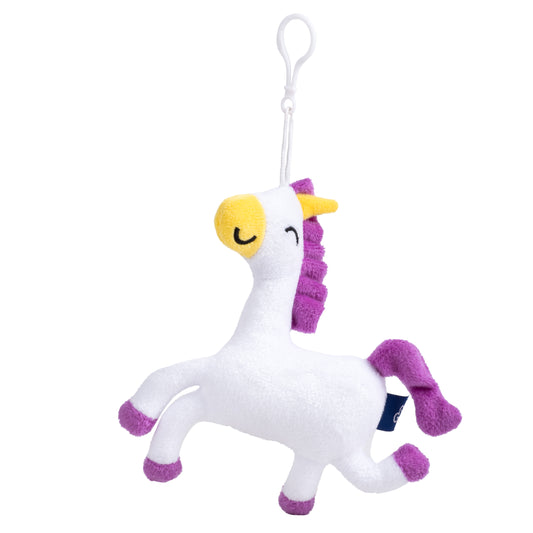Unicorn plush keyring