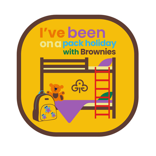 Brownies I've been on pack holiday woven badge