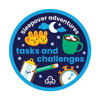 Guiding sleepovers woven badge - Tasks and challenges