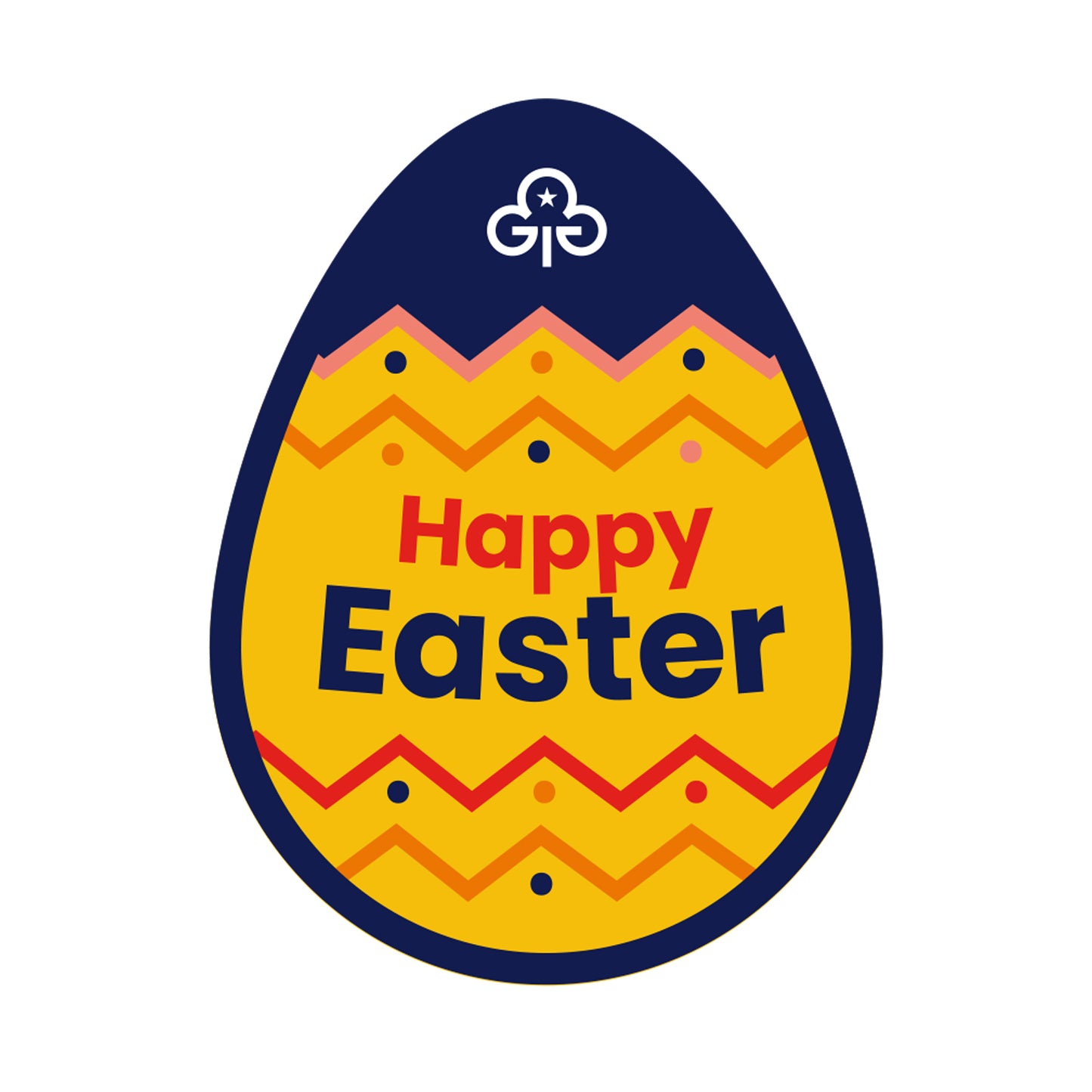 Easter Woven Badge