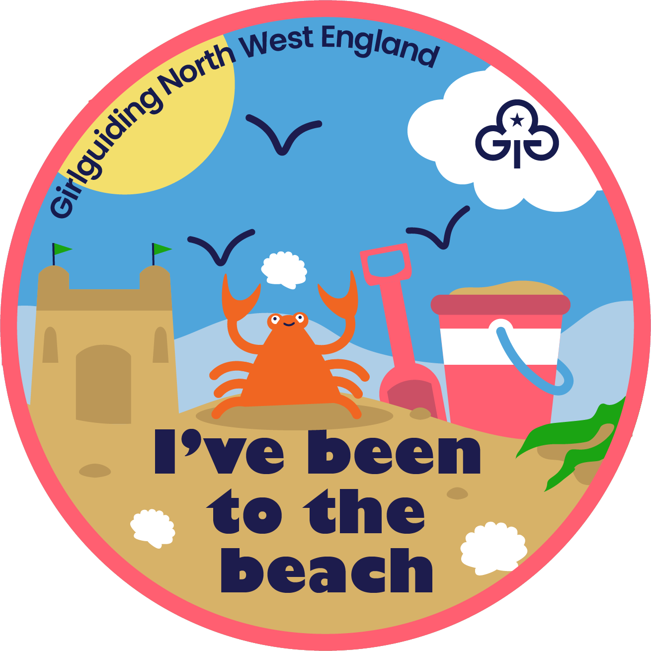 I've been to the beach woven badge