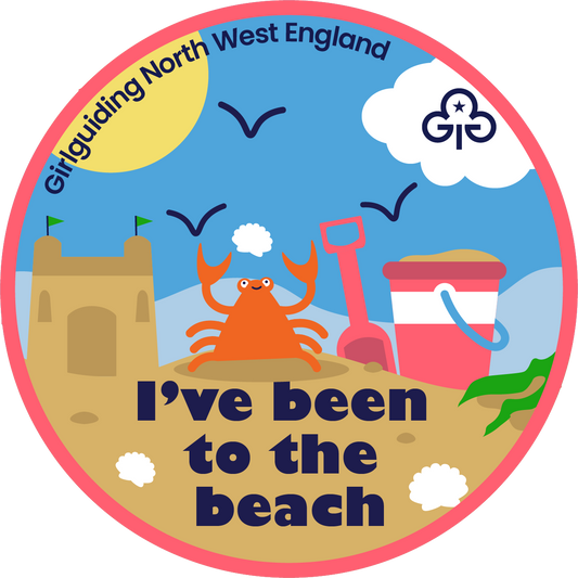 I've been to the beach woven badge