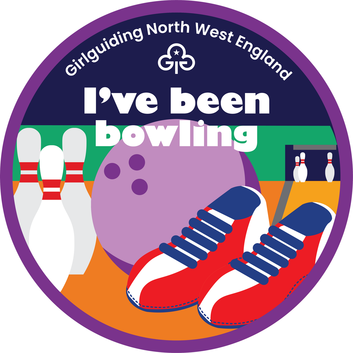 I've been bowling woven badge