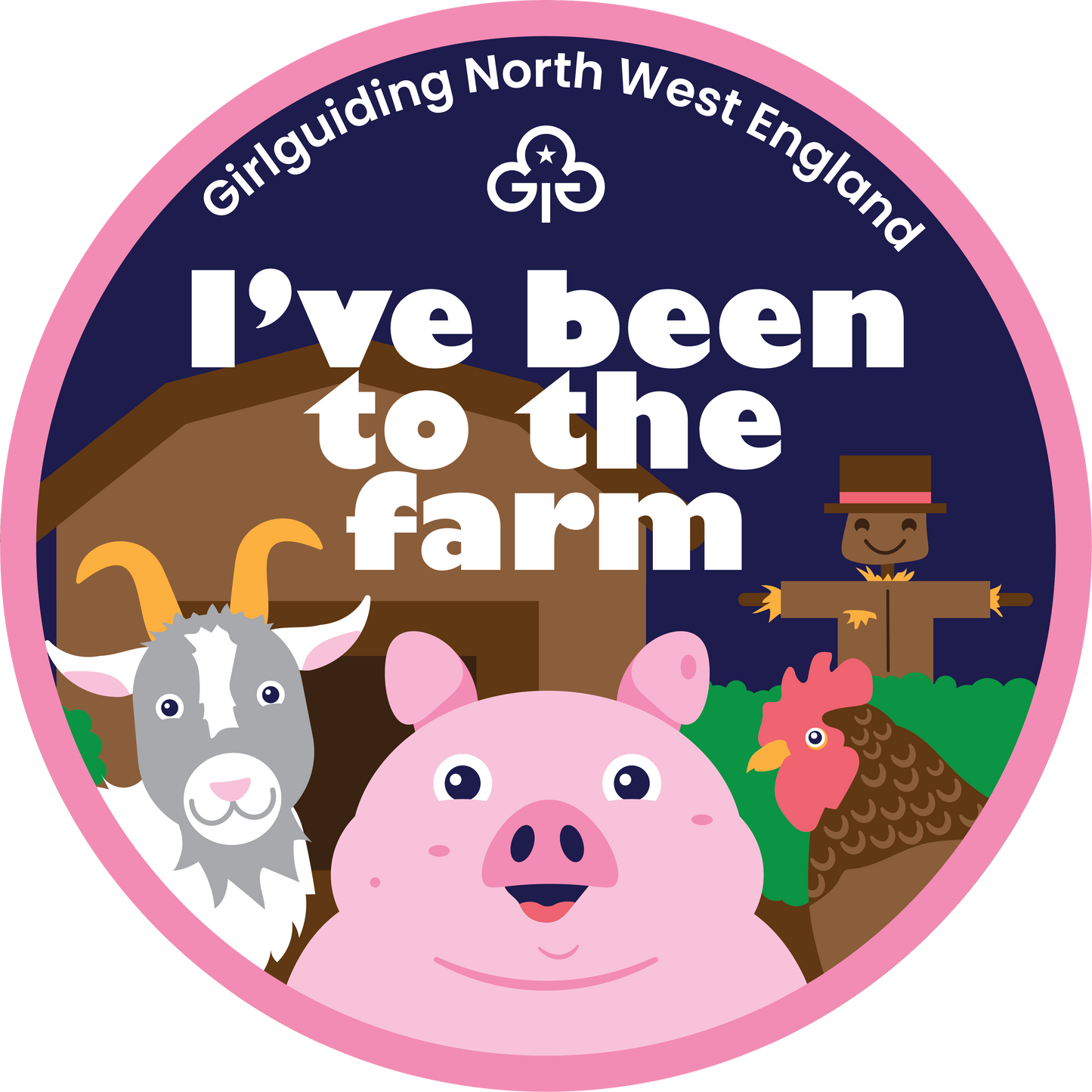 I've been to the farm woven badge