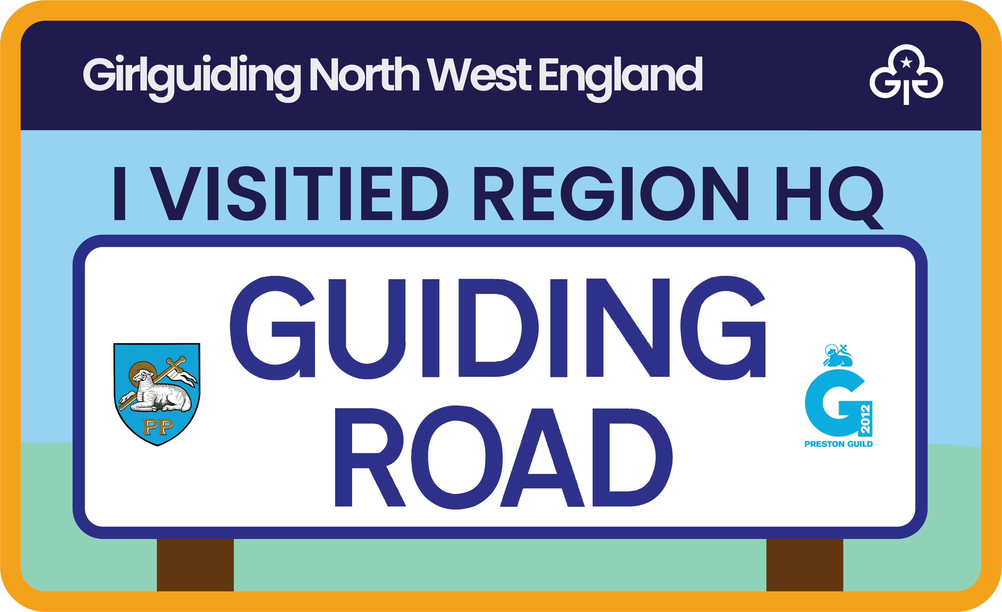 I Visited Region HQ Woven Badge – Girlguiding North West England Shop
