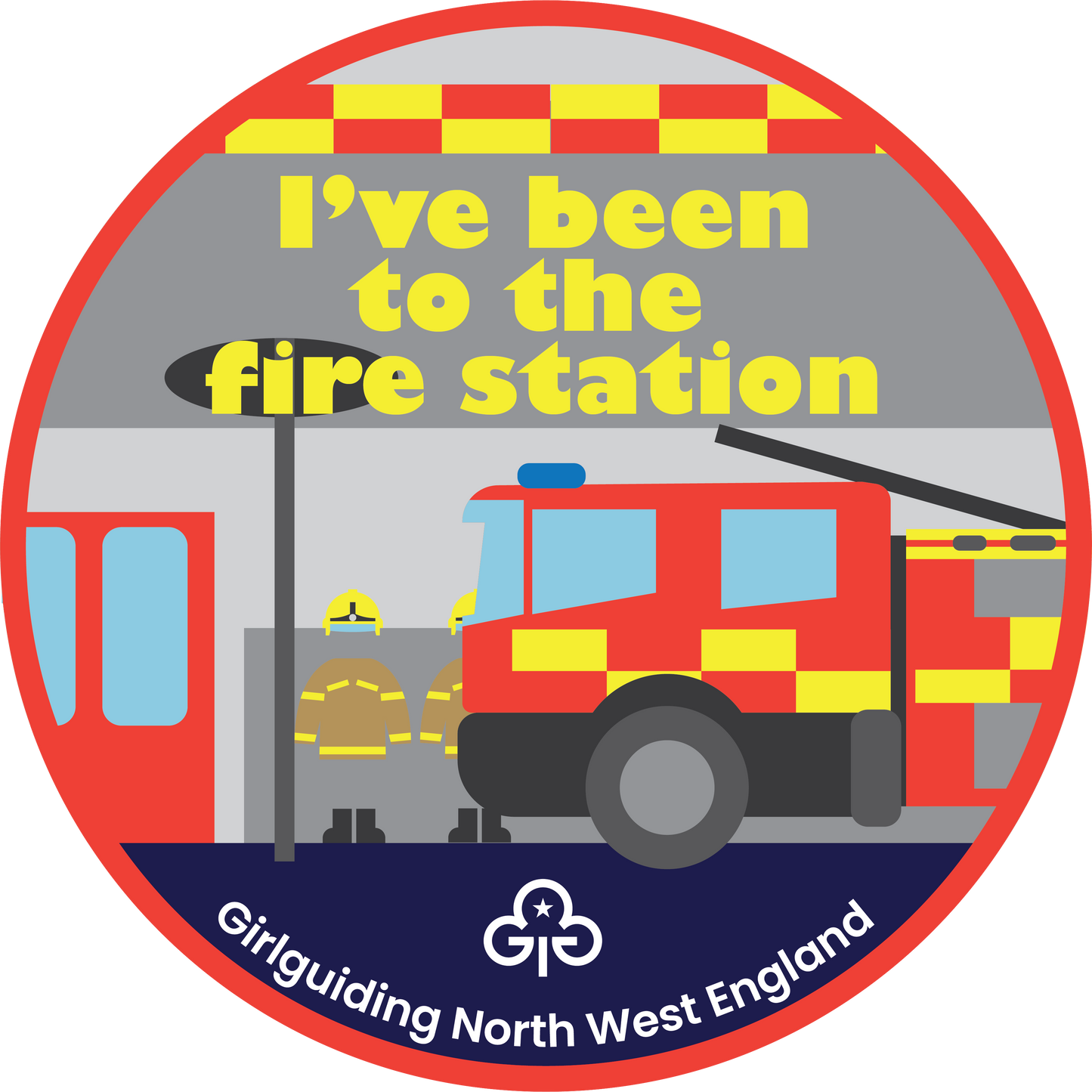 I've been to the fire station woven badge
