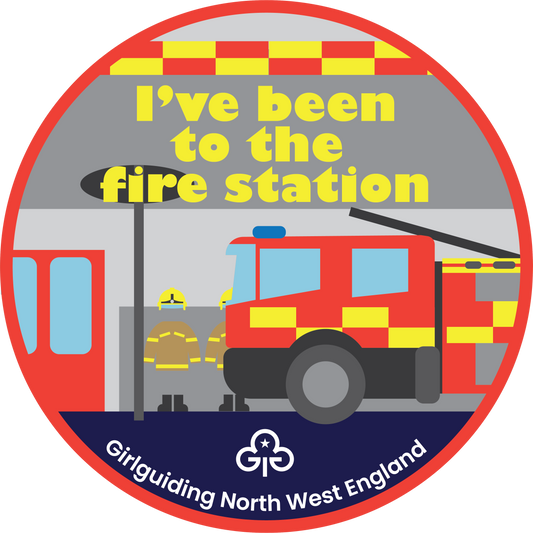 I've been to the fire station woven badge