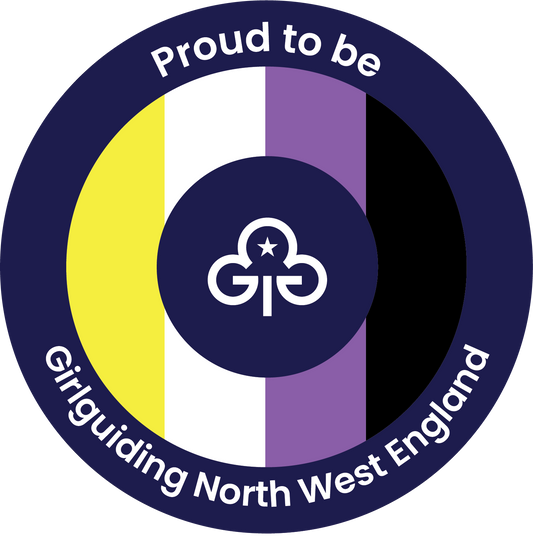 Girlguiding North West England  - Proud to be.... Non-Binary Pride Woven Badge