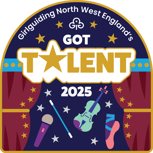 Girlguiding North West England's Got Talent Woven badge
