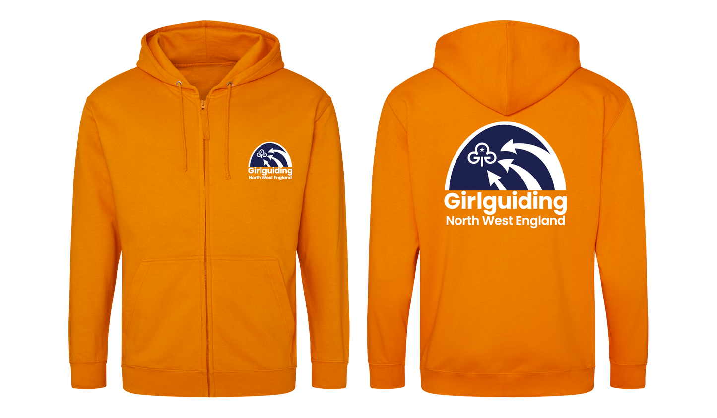Region logo pullover and zipped hoodies