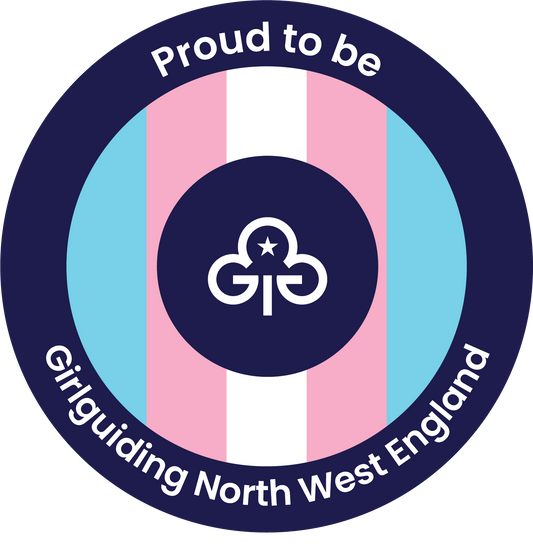 Girlguiding North West England  - Proud to be.... Trans Pride Woven Badge