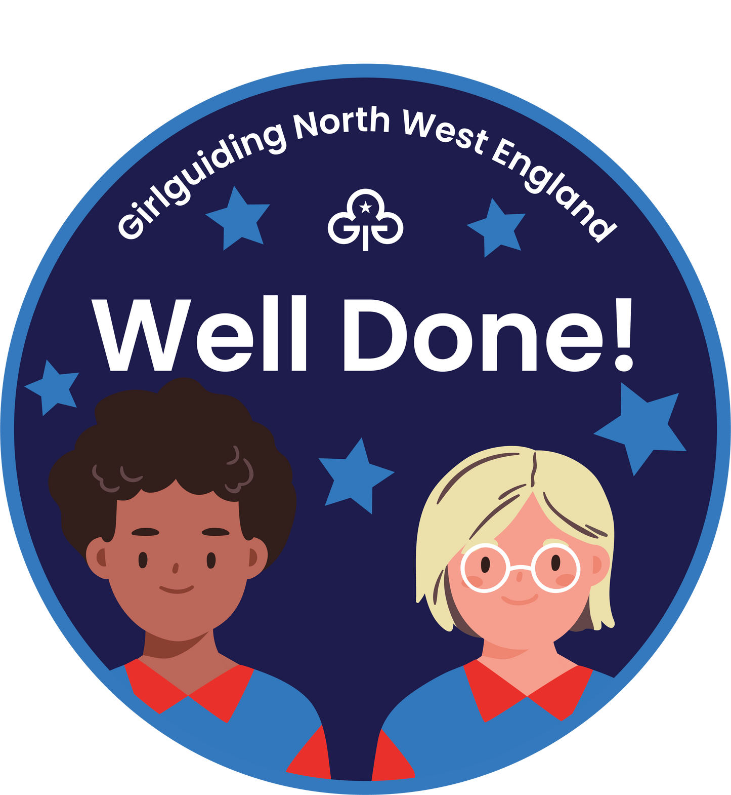 Region Well Done Guides woven badge