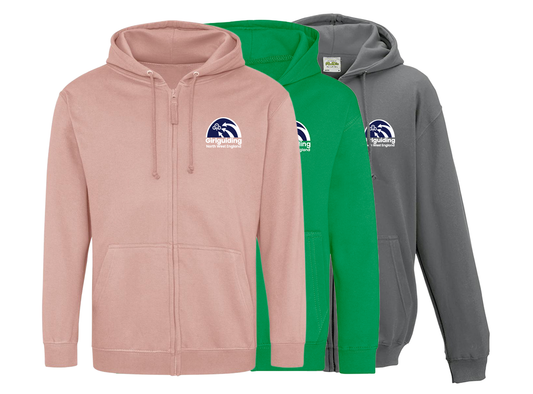 Region logo zipped hoodie