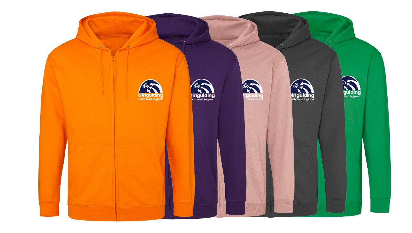 Region logo pullover and zipped hoodies