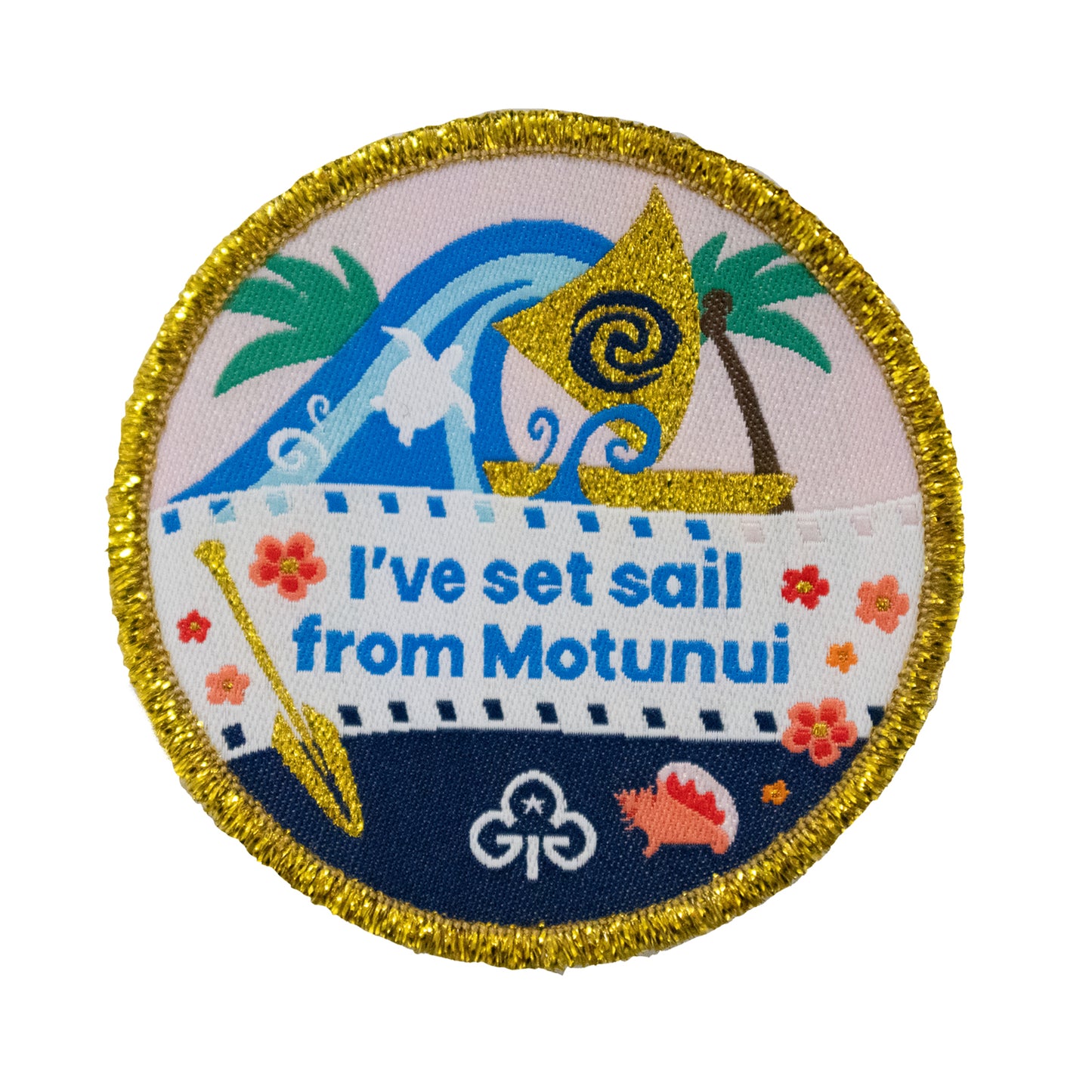 I've set sail from Motunui woven badge (Moana 2)