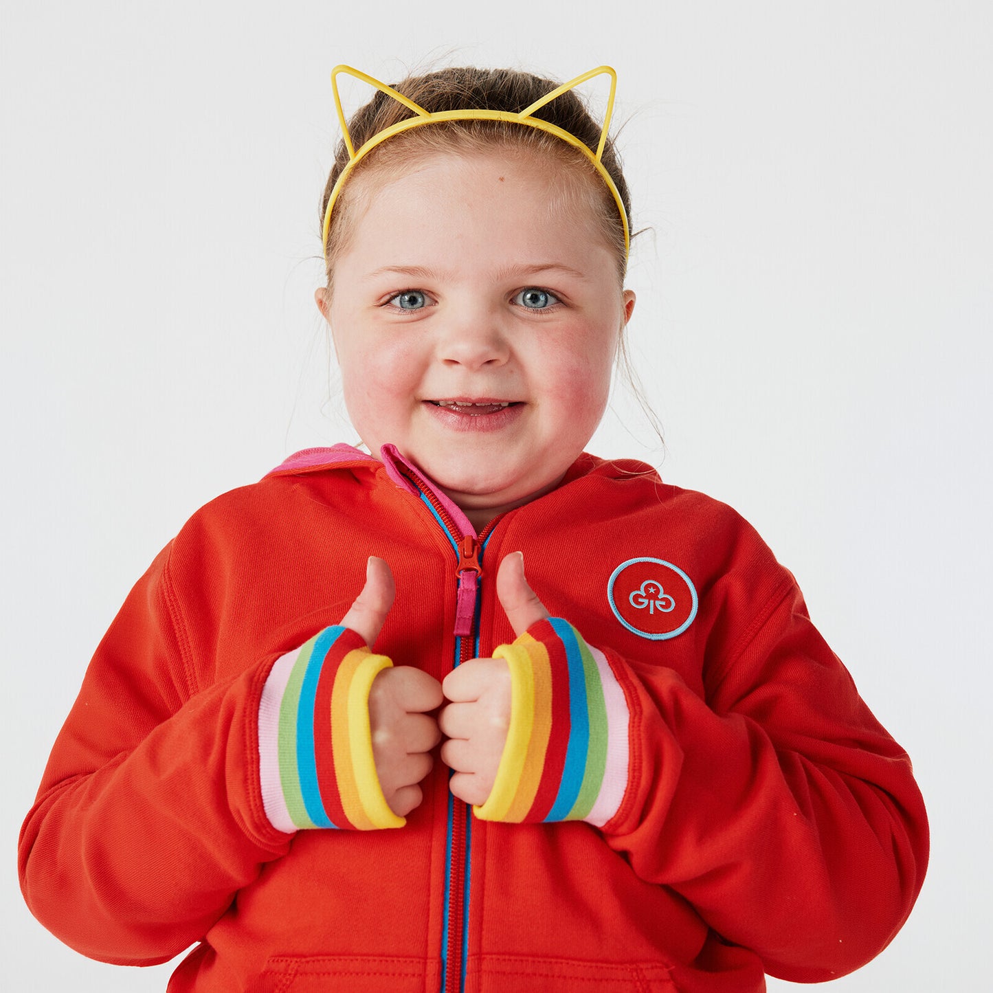 Rainbows uniform zip hoodie
