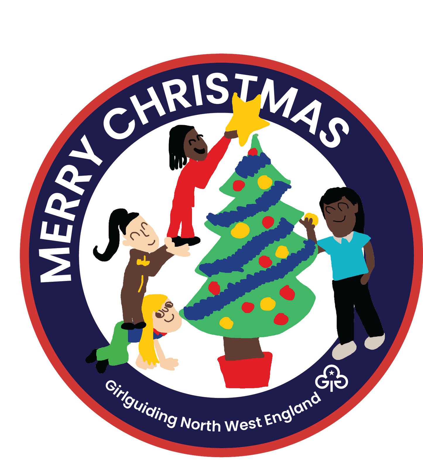 Merry Christmas 2023 Region Woven Badge