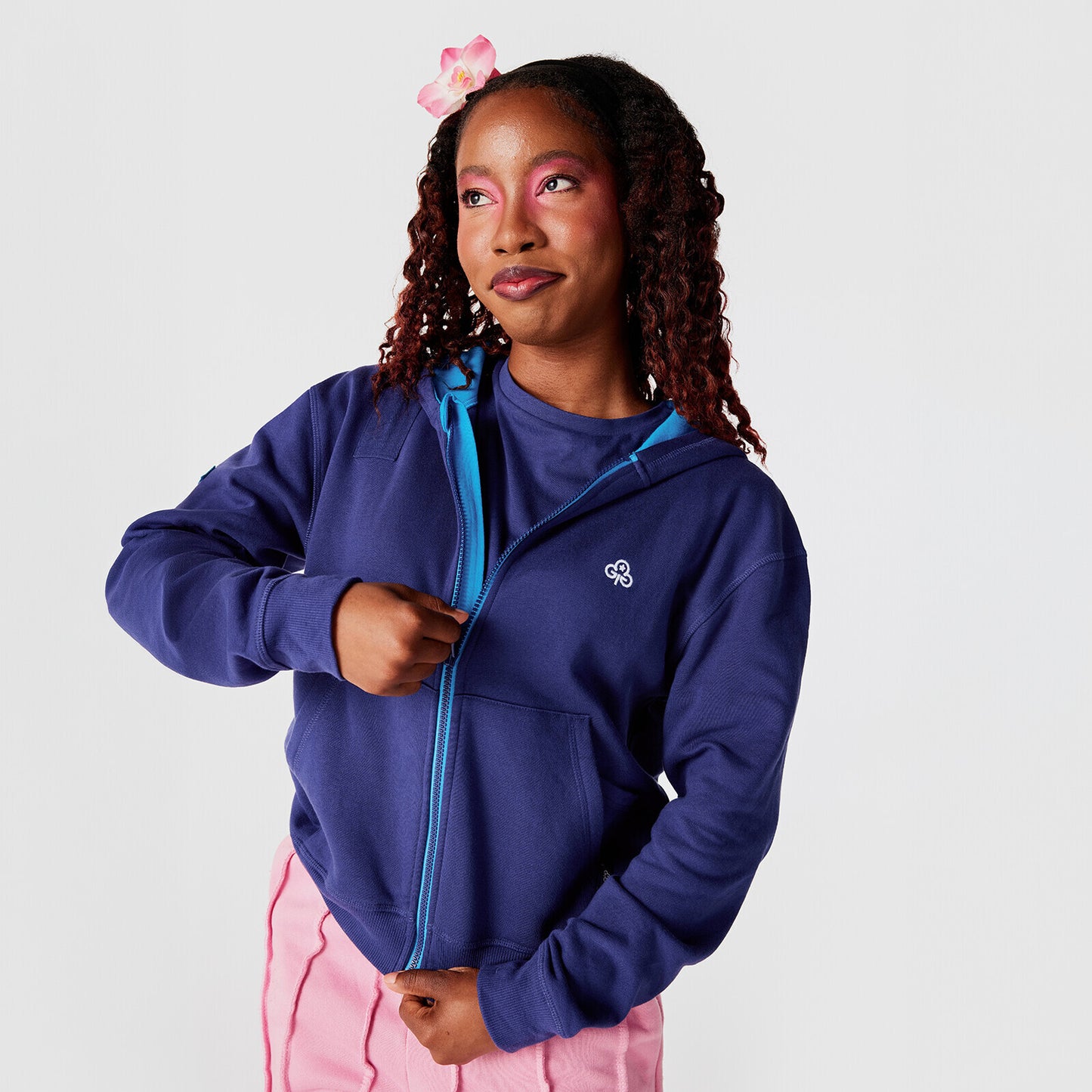 Girlguiding uniform zip hoodie