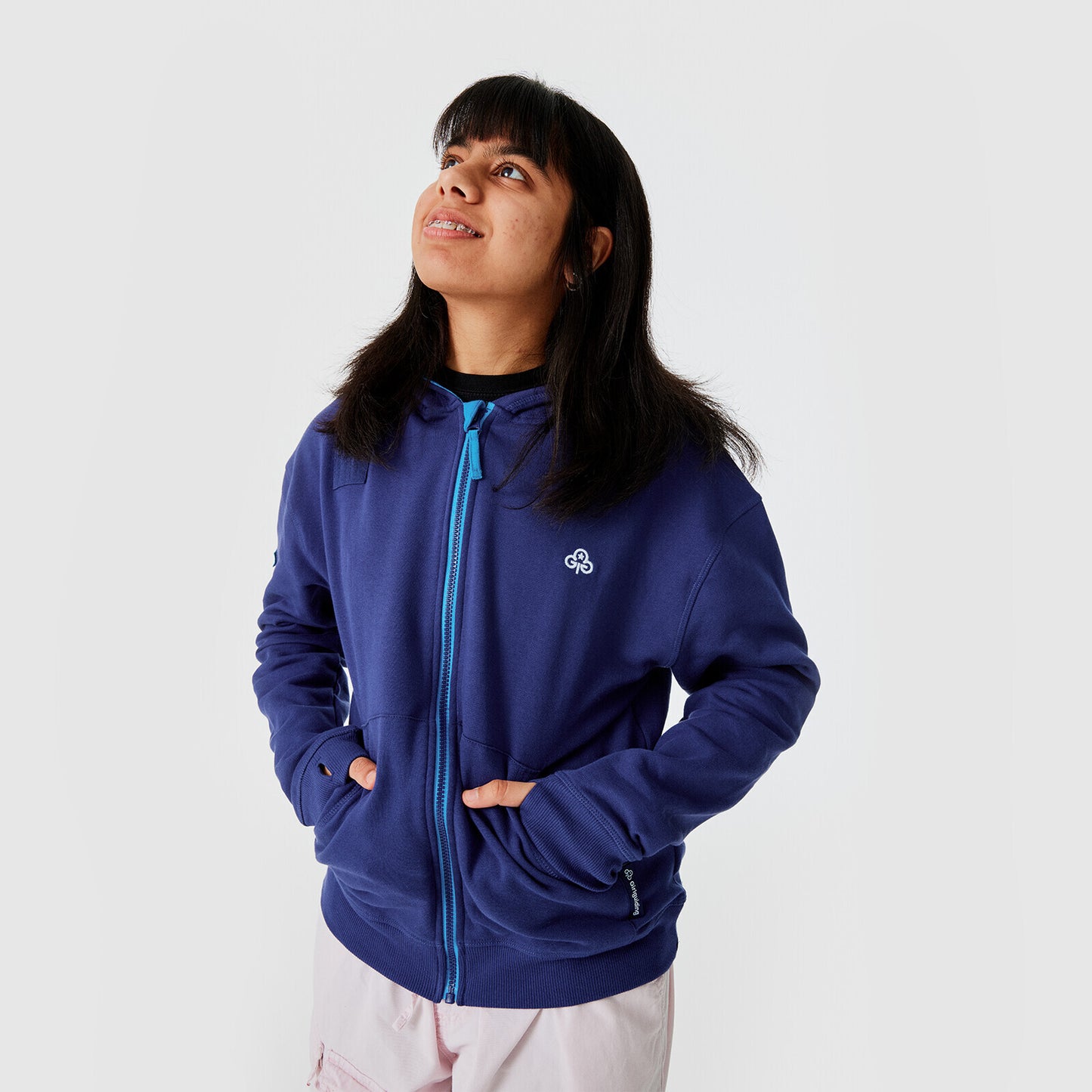 Girlguiding uniform zip hoodie