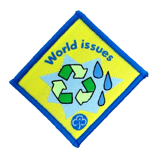 Brownie World Issues Woven Badge