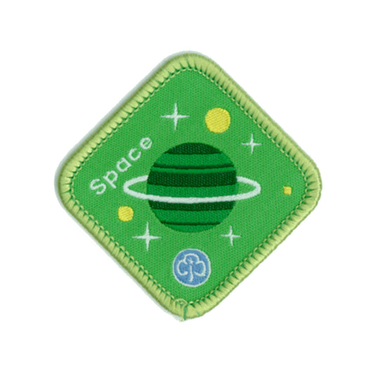 Brownies Space Woven Badge
