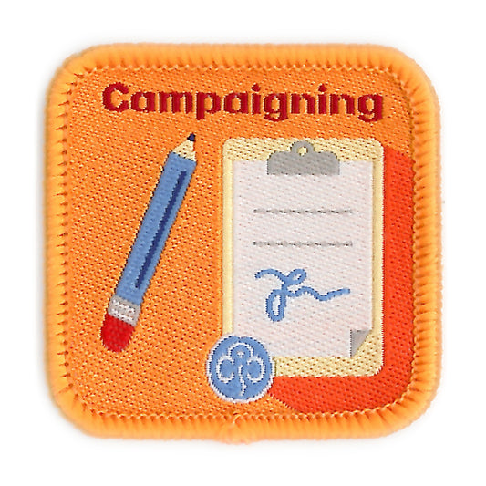 Guides Campaigning Woven Badge