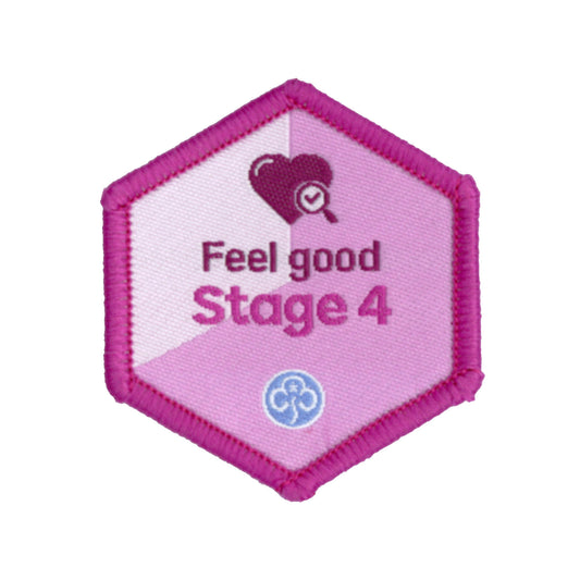 Skills Builder - Be Well - Feel Good Stage 4 Woven Badge