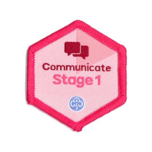Skills Builder - Express Myself - Communicate Stage 1 Woven Badge