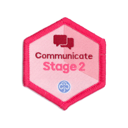 Skills Builder - Express Myself - Communicate Stage 2 Woven Badge