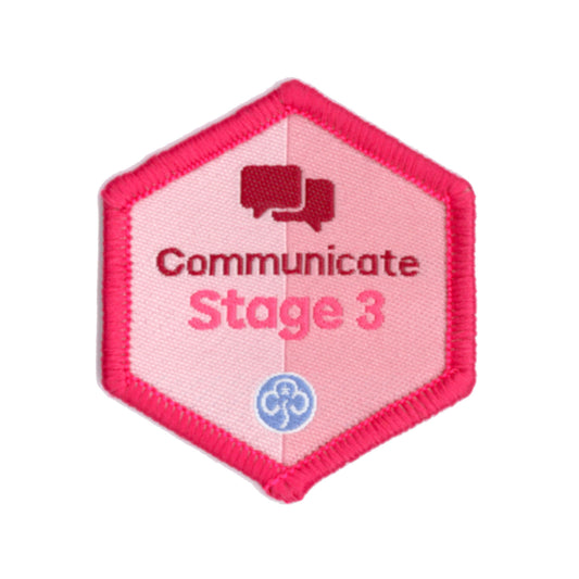 Skills Builder - Express Myself - Communicate Stage 3 Woven Badge