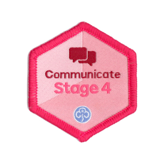 Skills Builder - Express Myself - Communicate Stage 4 Woven Badge