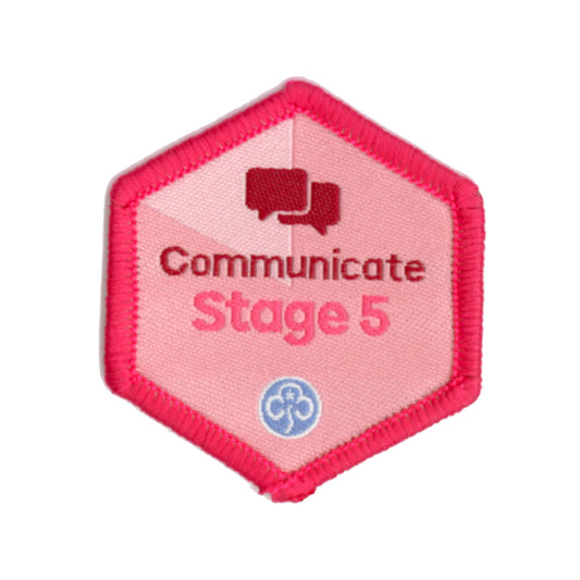 Skills Builder - Express Myself - Communicate Stage 5 Woven Badge