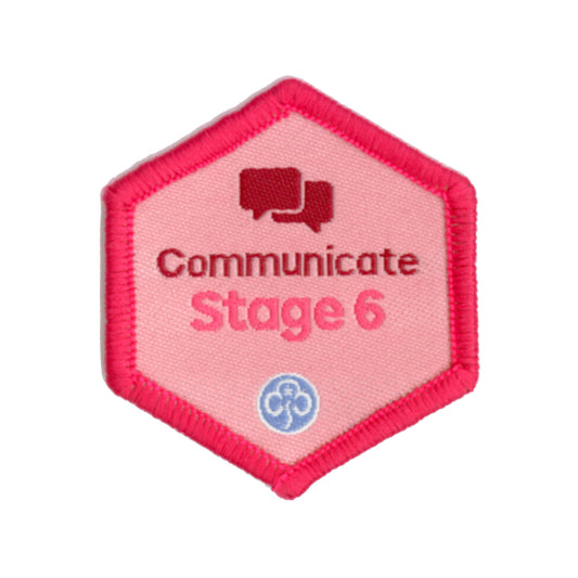 Skills Builder - Express Myself - Communicate Stage 6 Woven Badge