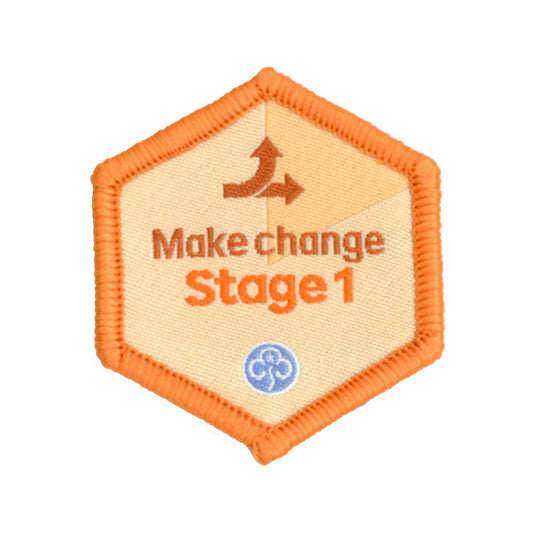 Skills Builder - Take Action - Make Change Stage 1 Woven Badge