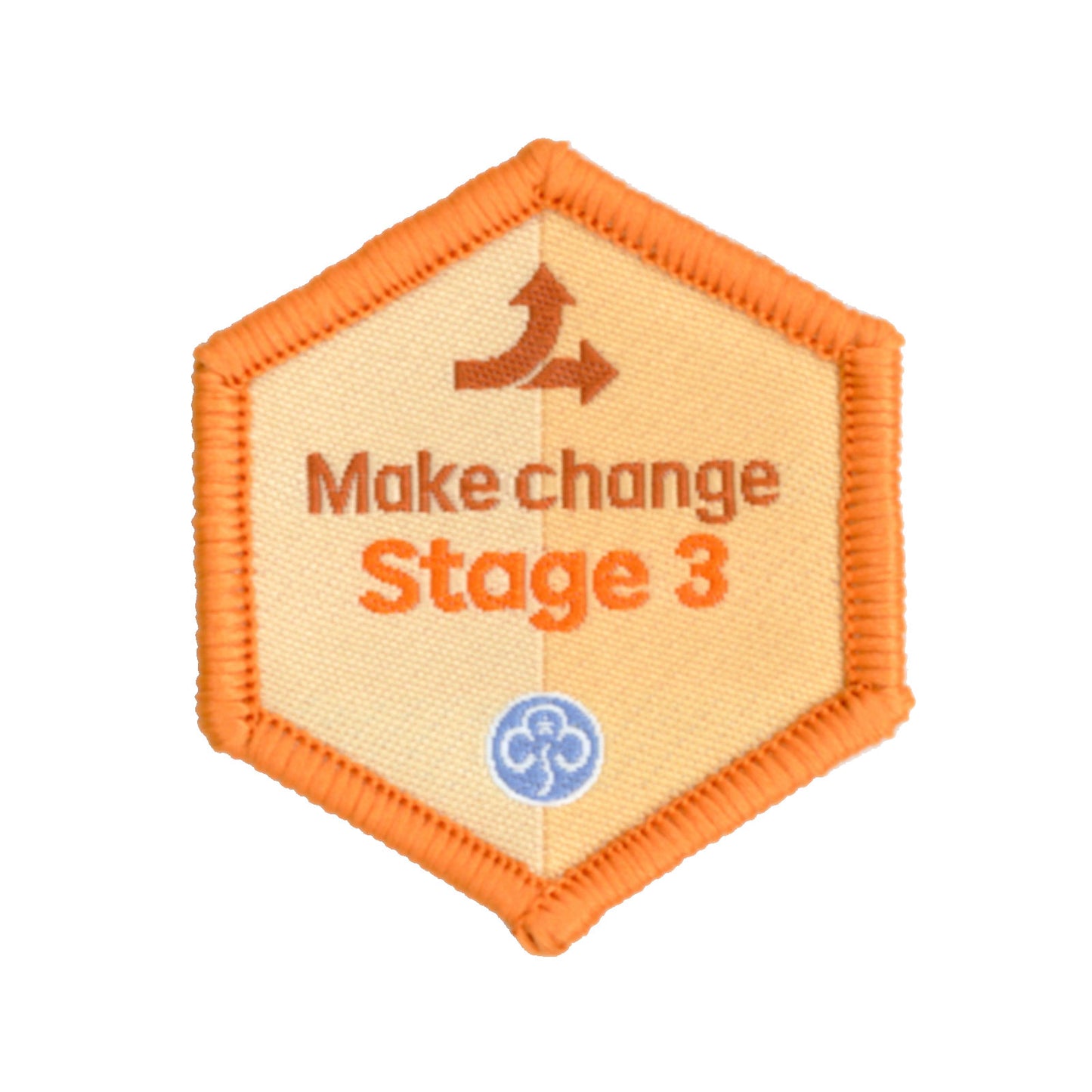 Skills Builder - Take Action - Make Change Stage 3 Woven Badge