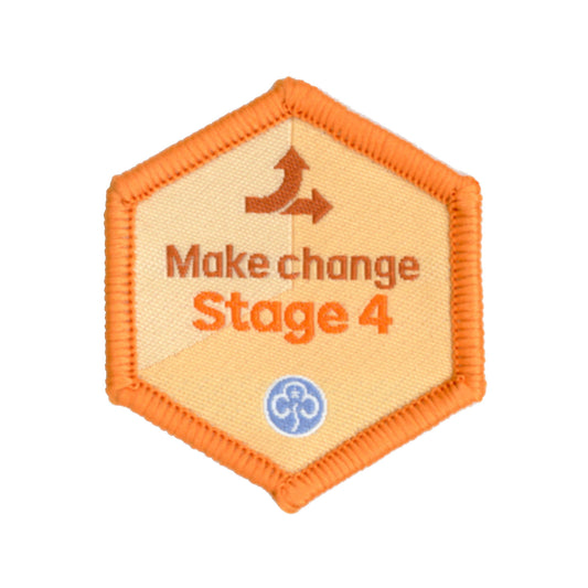 Skills Builder - Take Action - Make Change Stage 4 Woven Badge