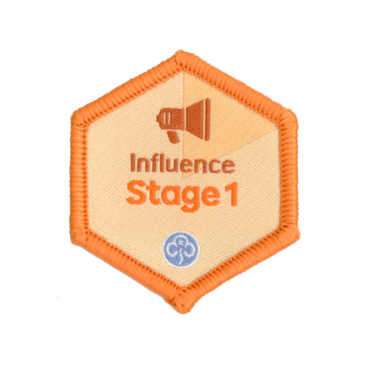 Skills Builder - Take Action - Influence Stage 1 Woven Badge