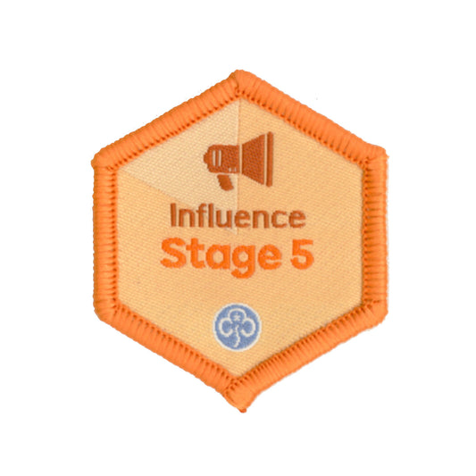 Skills Builder - Take Action - Influence Stage 5 Woven Badge