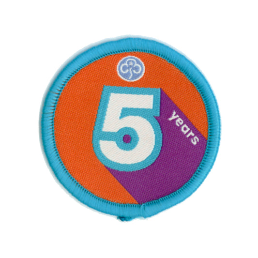 Anniversary Year 5 Woven Badge