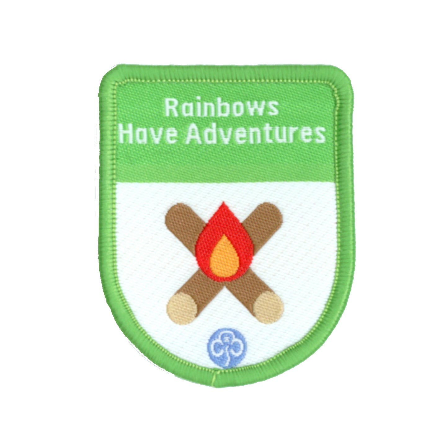 Rainbows Have Adventures Theme Award Woven Badge
