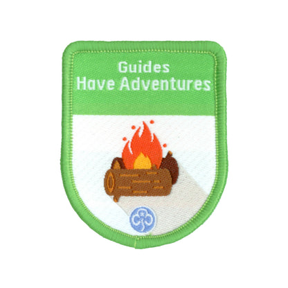 Guides Have Adventures Theme Award Woven Badge