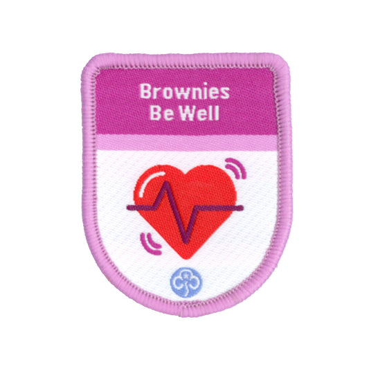 Brownies Be Well Theme Award Woven Badge