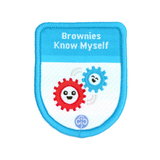 Brownies Know Myself Theme Award Woven Badge