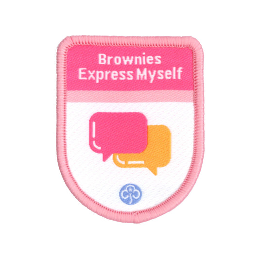 Brownies Express Myself Theme Award Woven Badge