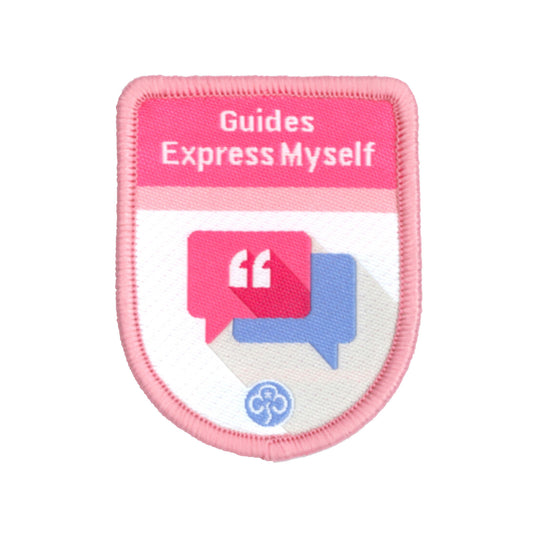Guides Express Myself Theme Award Woven Badge