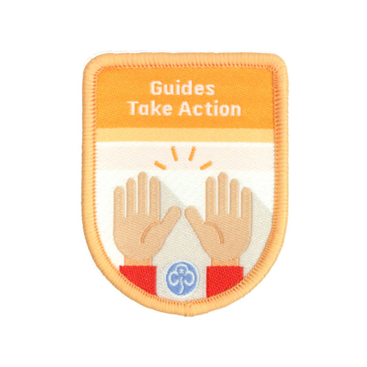 Guides Take Action Theme Award Woven Badge