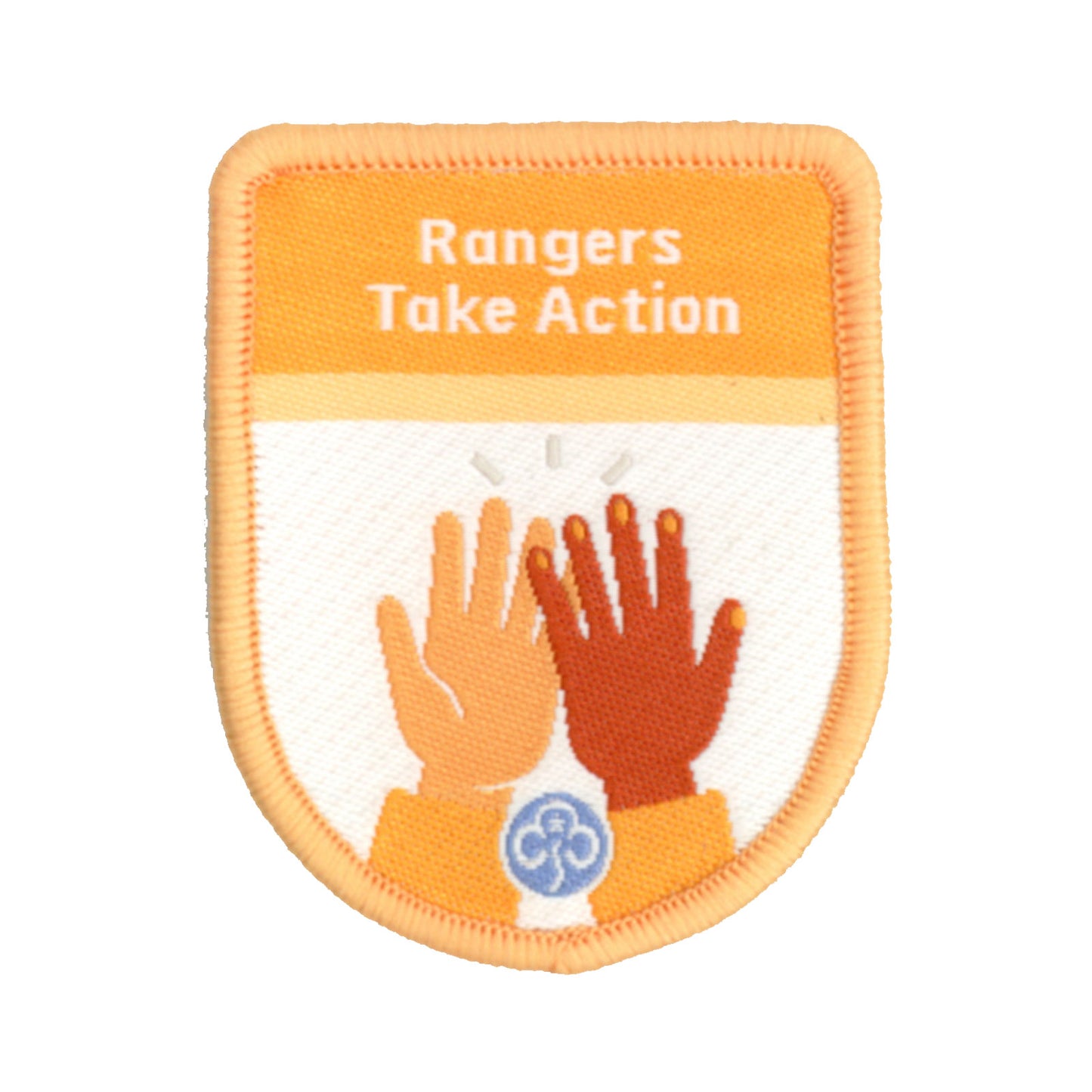 Rangers Take Action Theme Award Woven Badge